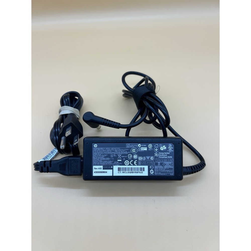 Genuine OEM HP 65W Laptop Charger AC Adapter 671296-001 Power Cord‎
